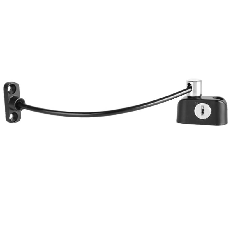 Window Stopper Lock: ABS Material, Thicker Wire Rope, Double Lock - Mechanical Key Lock With 2 Keys Safety Limiter Lock for Child Protection, Home Window Security - Image 3