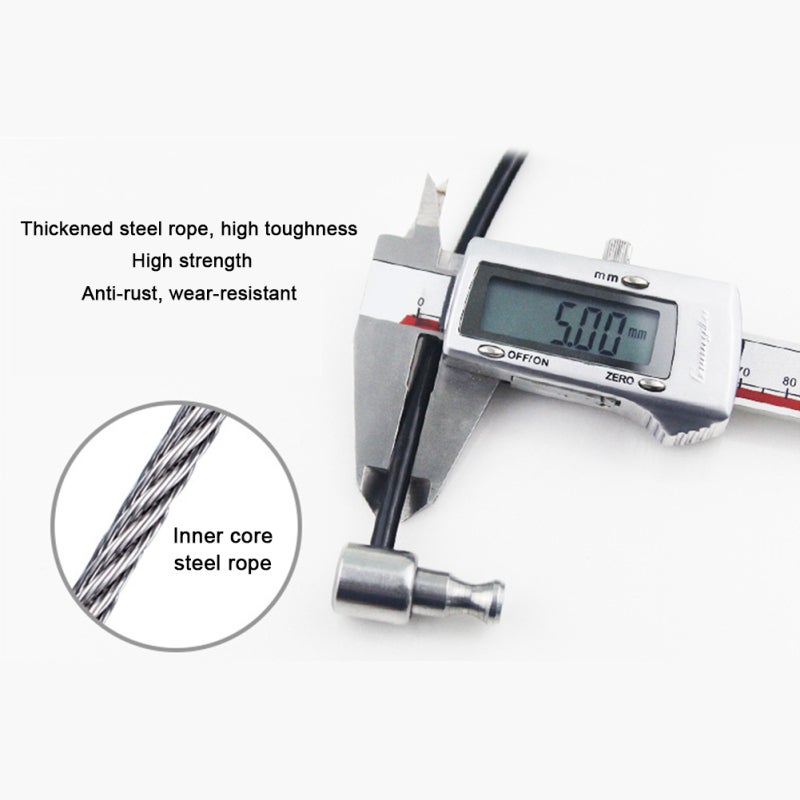 Window Stopper Lock: ABS Material, Thicker Wire Rope, Double Lock - Mechanical Key Lock With 2 Keys Safety Limiter Lock for Child Protection, Home Window Security - Image 2