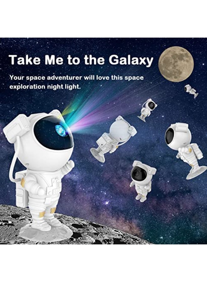 Jeryswet Astronaut Galaxy Light, Space Buddy Night Light for Bedroom with Remote Control and Timer, Astro Alan Star Ceiling Projector for Kids Adults - Image 2