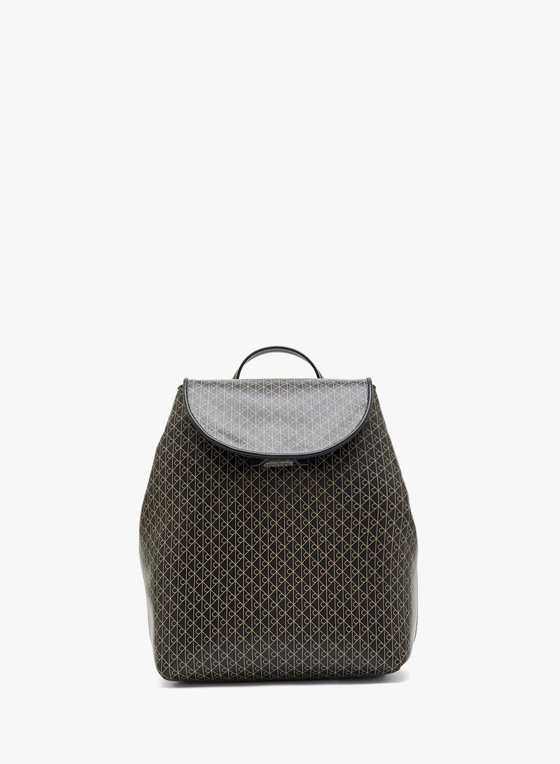 كالفن كلاين حقيبة ظهر كاجوال بطية مطبوعة - Image 1