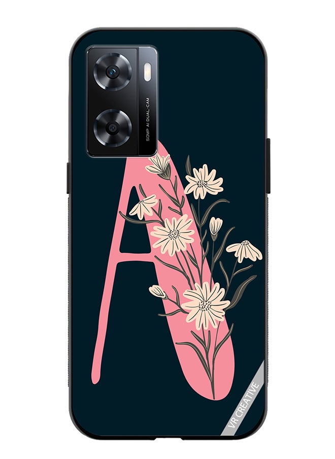 VR CREATIVE Protective Case Cover For Oppo A57/A77s Alphabet A Design Multicolour  - Image 1