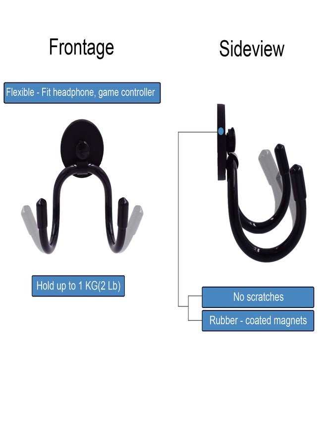 YYST Magnetic Headphone Holder up to 1 kg(2 lbs), Adjustable Holder for Computer/Gaming Headsets - Image 3