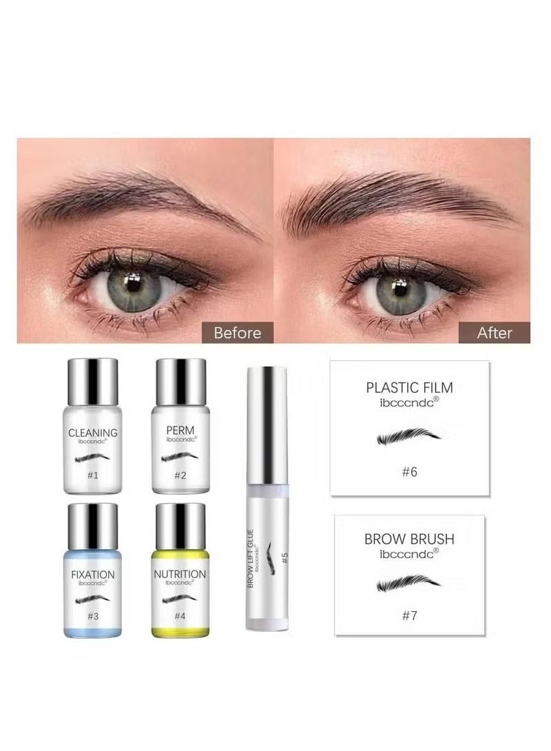 ibcccndc Brow Lamination Kit Eyebrow Lifting and Perming Lash Lift Professional Eyebrows Lift Styling Kit Suitable for DIY and Salon Use - Image 2