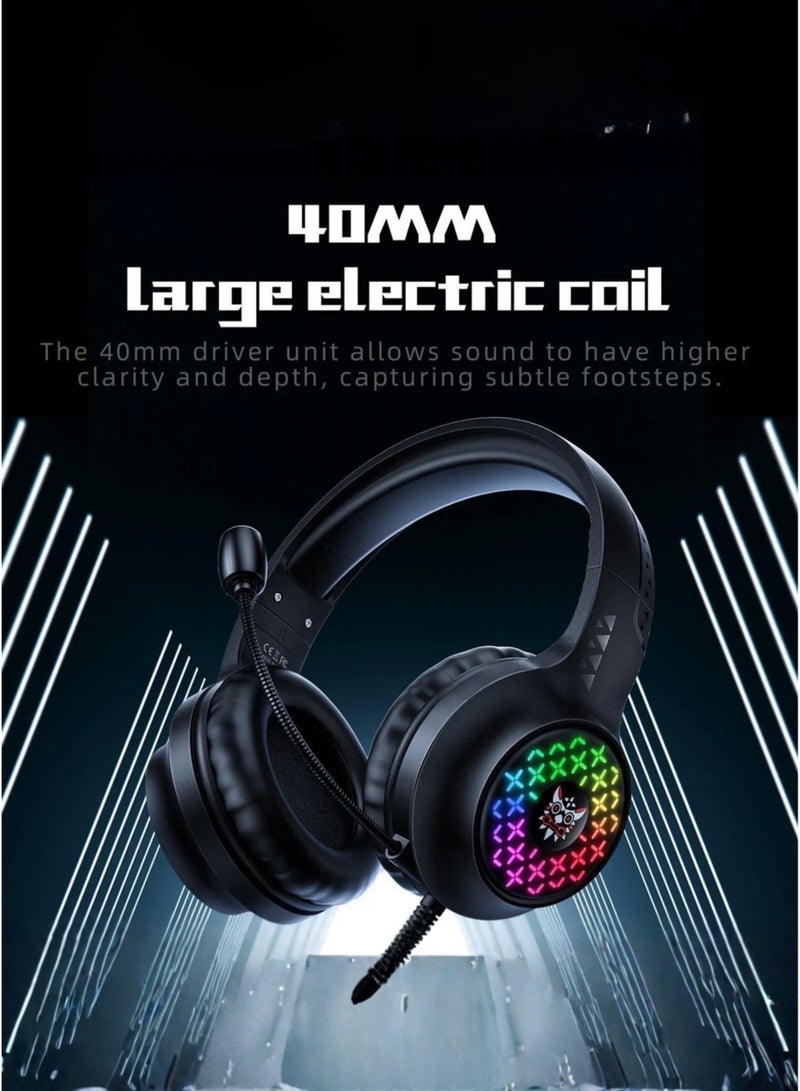 ONIKUMA TZ5006 RGB Gaming Kit, 5-in-1 Gaming Keyboard Mouse Combo with RGB Headset, RGB Mousepad & Headphone Stand, E-Sports Gaming Accessories Set for PC, Laptop, PS & FPS Gamers, Mechanical-Feel Keyboard, High DPI Gaming Mouse - Image 5