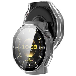 Case for Huawei Watch GT6 Pro 46mm PC Case with Tempered Glass Screen Protector with Bumper Guard Protective Cover Touch For Huawei GT 6 Pro 46mm (Clear) - view 5