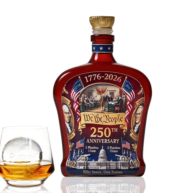 America 250th Anniversary Collectible Whiskey Decanter For Home Bar Display - Image 2