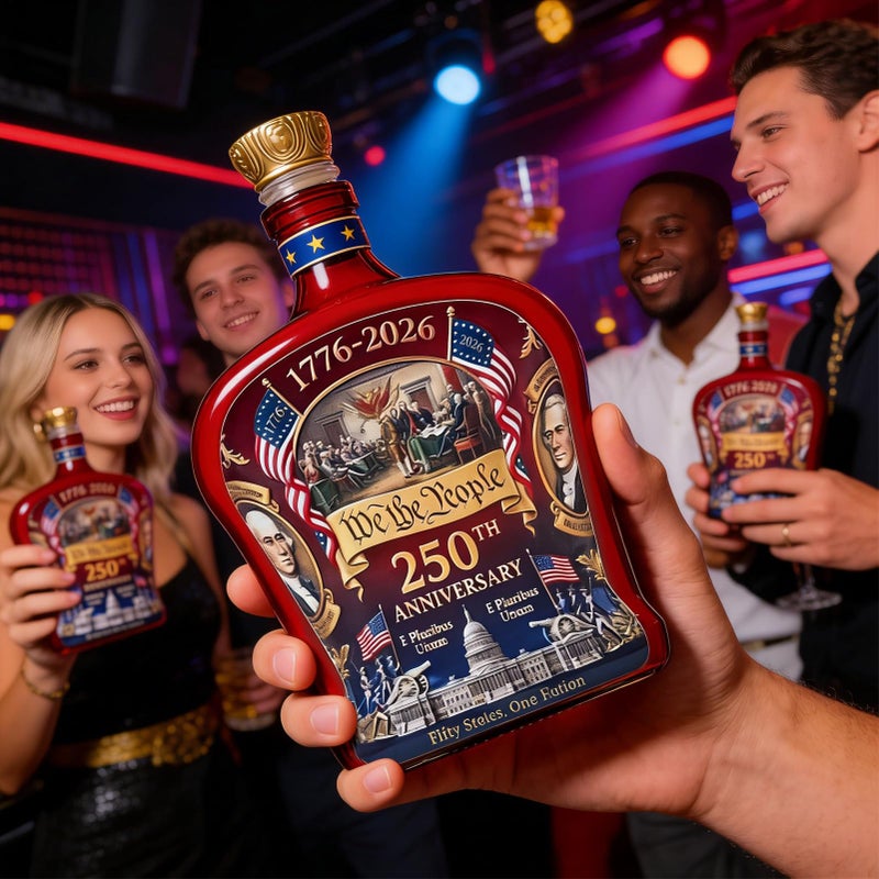 America 250th Anniversary Collectible Whiskey Decanter For Home Bar Display - Image 3
