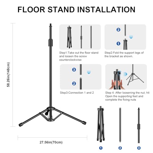 Aokeo Studio Recording Microphone Isolation Shield with Pop Filter & Tripod Stand,High Density Absorbent Foam to Filter Vocal,Foldable Sound Shield for Blue Yeti and Condenser Microphones - Image 5