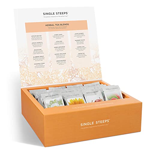 Tea Forte Herbal Tea Assortment Single Steeps Loose Leaf Premium Tea Gift Set Sampler, 28 Count, 2 of Each Assorted Blends Pre-Portioned Single Serve Pouches, Steeps 12 oz - Image 3