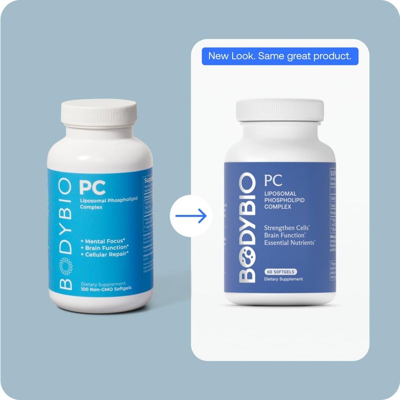 BodyBio PC  Phosphatidylcholine for Brain Health Mental Clarity Cognitive Function Cellular Repair  Healthy Aging Phospholipid Complex Supplement for Gentle Daily Detox - Image 5