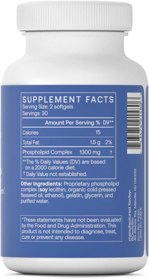 BodyBio PC  Phosphatidylcholine for Brain Health Mental Clarity Cognitive Function Cellular Repair  Healthy Aging Phospholipid Complex Supplement for Gentle Daily Detox - Image 2