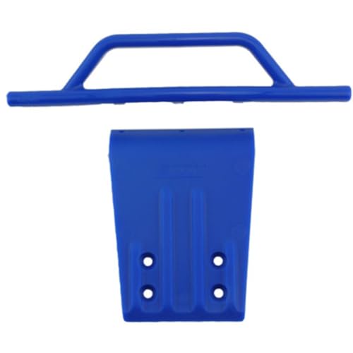 RPM Front Bumper and Skid Plate for 2WD Slash, Nitro Slash, Blue - Image 3