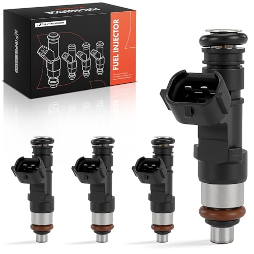 A-Premium APremium Set of 4 Fuel Injectors Compatible with Volkswagen Jetta 20042005 Jetta City 20072009 Golf 20032006 Golf City 20072010 Beetle 20042005 20082009 20L Replace 06A906031BS - Image 1