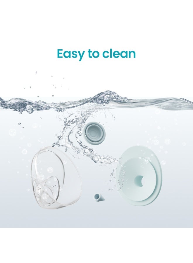 Paruu P20 Full Set Replacement Collector Cup, for P20 Wearable Breast Pump (160ml/5.4oz, 24mm Double-Layer Flange), Genuine Accessories, 1 Set - Image 4