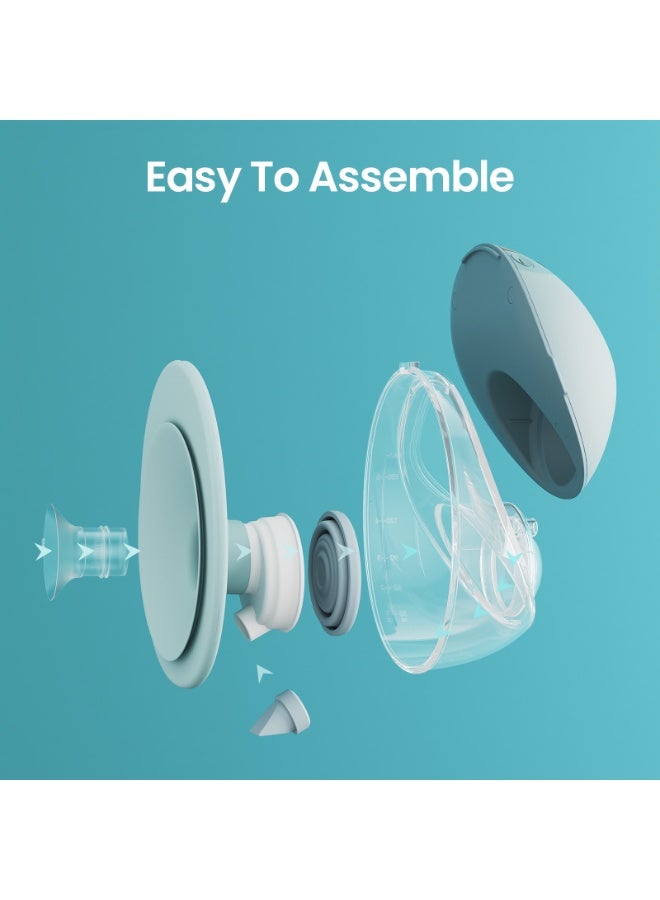 Paruu P20 Full Set Replacement Collector Cup, for P20 Wearable Breast Pump (160ml/5.4oz, 24mm Double-Layer Flange), Genuine Accessories, 1 Set - Image 5