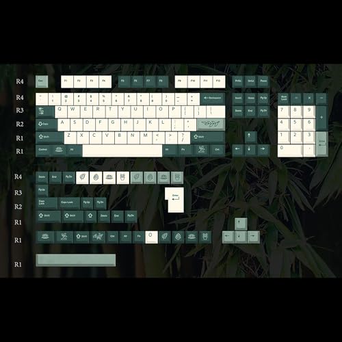 YMDK 144 Keys Botanical Cherry Profile PBT Dye Sub Keycaps for MX Mechanical Keyboard GMMK Filco Ducky 104 TKL GK61 KBD75 96 GK64 68 (144 Key Botanical) - Image 2