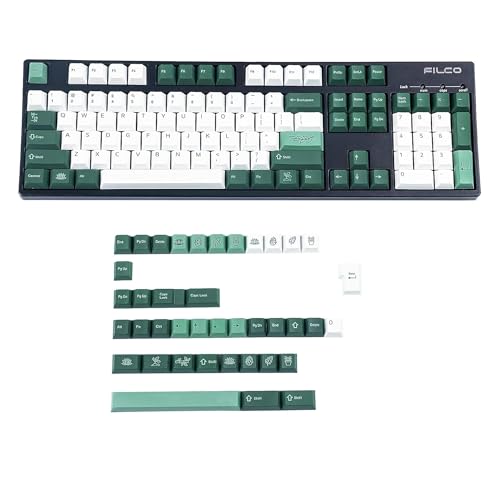 YMDK 144 Keys Botanical Cherry Profile PBT Dye Sub Keycaps for MX Mechanical Keyboard GMMK Filco Ducky 104 TKL GK61 KBD75 96 GK64 68 (144 Key Botanical) - Image 1