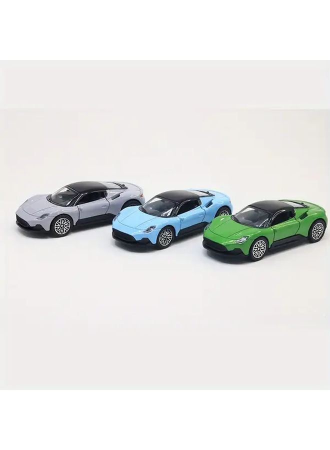 Grey Alloy Sports Car Model Toy Vehicle Gift Cake Decoration - Image 5