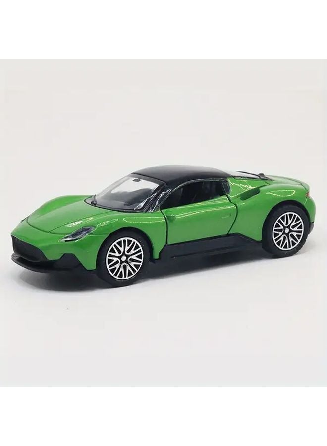 Grey Alloy Sports Car Model Toy Vehicle Gift Cake Decoration - Image 4