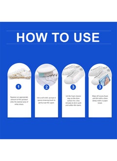Jaysuing Shoe Foam Cleaner, Foam Shoe Cleaner, Shoe Cleaner, Sneaker Stain Removal, Multi-Purpose Cleaning Sneakers, Sneaker Cleaning Spray Foam, Surfactant Foam Removes Stains Quickly, 100ml  - Image 2