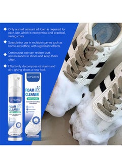 Jaysuing Shoe Foam Cleaner, Foam Shoe Cleaner, Shoe Cleaner, Sneaker Stain Removal, Multi-Purpose Cleaning Sneakers, Sneaker Cleaning Spray Foam, Surfactant Foam Removes Stains Quickly, 100ml  - Image 5