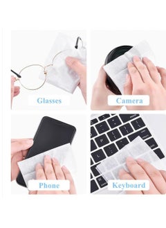 Oasisgalore 100 Pack Pre-Moistened Lens Cleaning Wipes，Glasses Wipes Screen Wipes for Glasses, Camera, Tablets, Smartphone  - Image 2