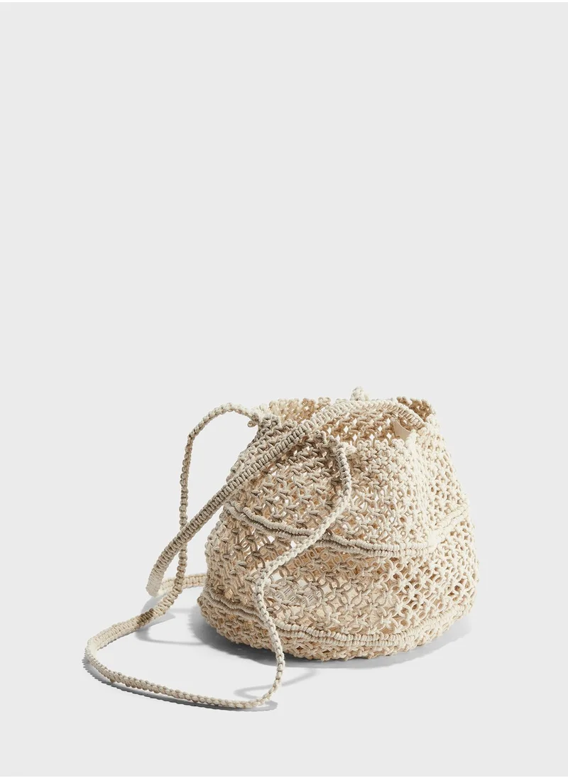 اتش اند ام Macramé Shoulder Bag