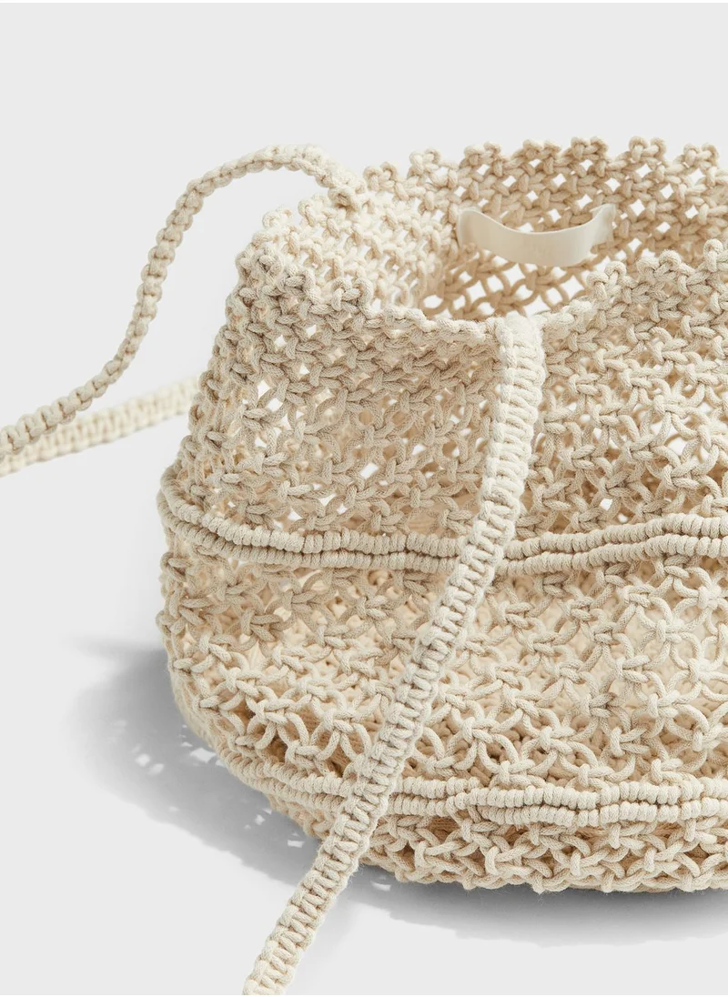 H&M Macramé Shoulder Bag