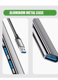واي آند دي Aluminium USB 3.0 7 Port Hub Expander, hub, Ultra Slim Portable Data for MacBook, Laptop, PC, Mac Pro, Mini, iMac, Surface Pro and More  - Image 3