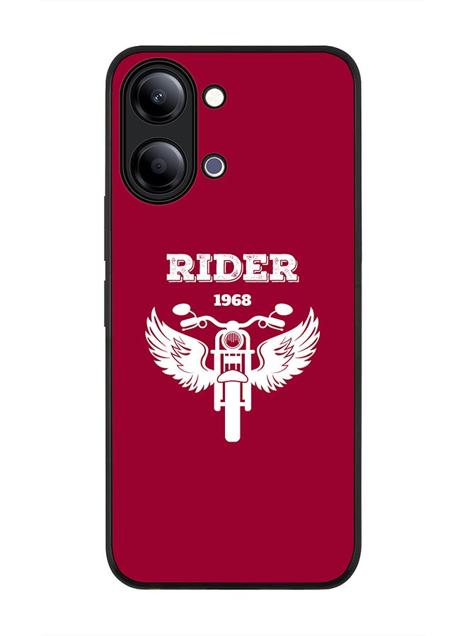 Stylizedd For vivo Y05 4G / Y6t 5G Case,Slim fit Camera Protection, Shockproof Thin Phone cover  - Rider 1968 - Image 1