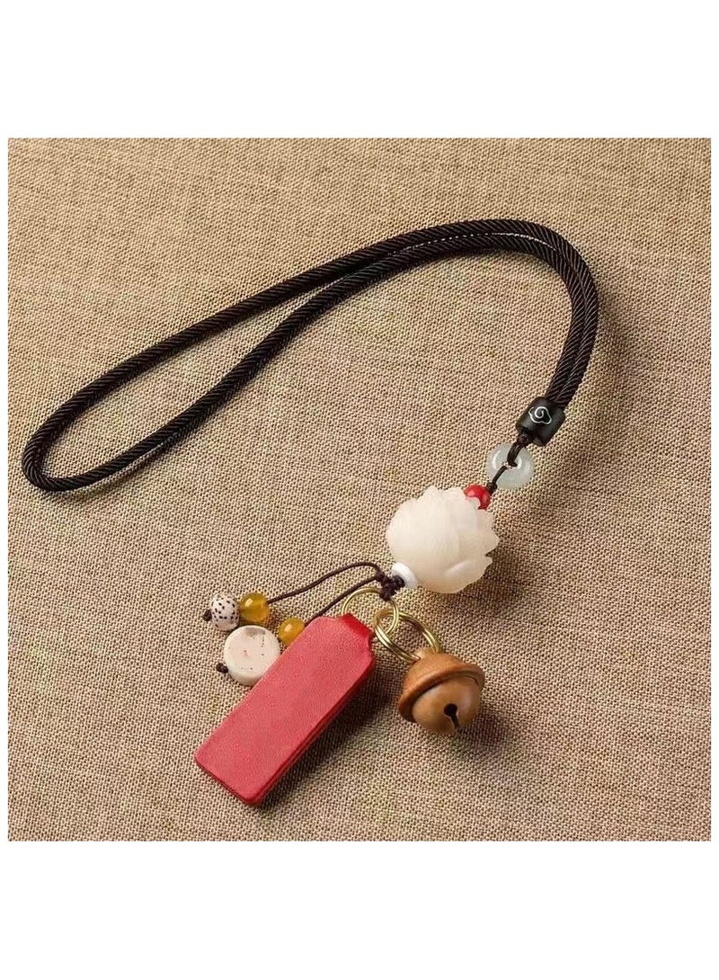 KUYING Resin Lotus Pendant For Interior Rearview Mirror 