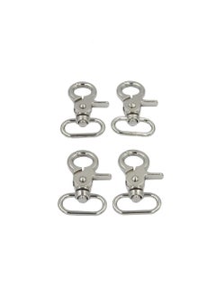 SHOPEE SHOPEE 4pcs Lobster Claw Clasps Swivel Lanyards Trigger Swivel Snap Hooks Strap for DIY Bags Art Crafts Jewelry Findings Keychain Key Rings Connector(1" Silver)  - Image 1