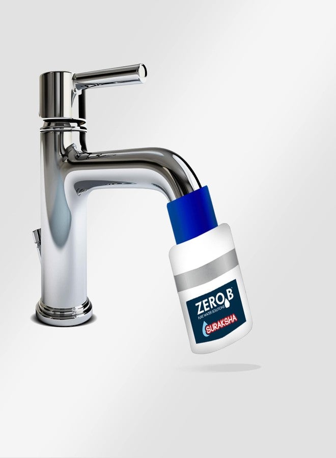 Zero B Suraksha Tap Filter Attachment | 3-Stage Water Purification | Kills 99.99% Bacteria & Viruses|7500L Capacity |Compatible with Hard & Normal Water| Ideal for Kitchen Bathroom Outdoor |Pack of 3 - Image 1