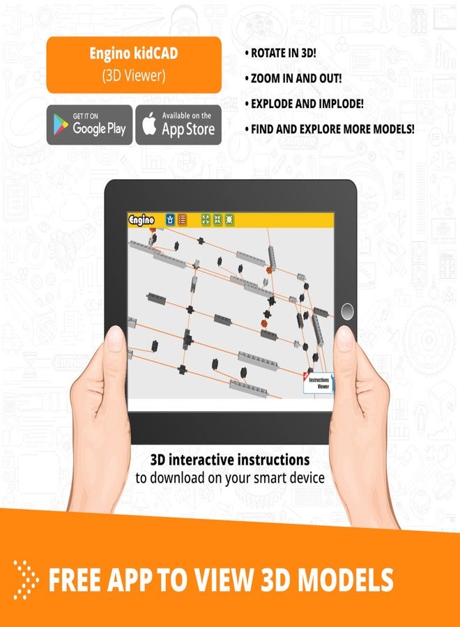 Engino- Inventor STEM Toys, 50 Motorized Models, STEM Kit for Kids 7+, Engineering Toys, Building Kit, Science Project, Gifts for Boys & Girls - Image 4