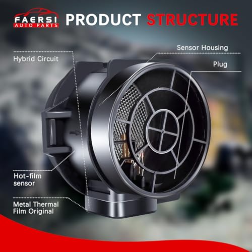 FAERSI Mass Air Flow Sensor Meter MAF 13627566983 5WK9642Z Compatible with 330i 330Ci 330xi Z4 X3, 2003 2004 2005 2006 330Ci 3.0L, 2002-2005 330i 330XI 3.0L, 2004-2006 X3 3.0L & 2003 Z4 3.0L L6 - Image 4