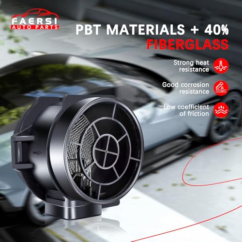 FAERSI Mass Air Flow Sensor Meter MAF 13627566983 5WK9642Z Compatible with 330i 330Ci 330xi Z4 X3, 2003 2004 2005 2006 330Ci 3.0L, 2002-2005 330i 330XI 3.0L, 2004-2006 X3 3.0L & 2003 Z4 3.0L L6 - Image 2