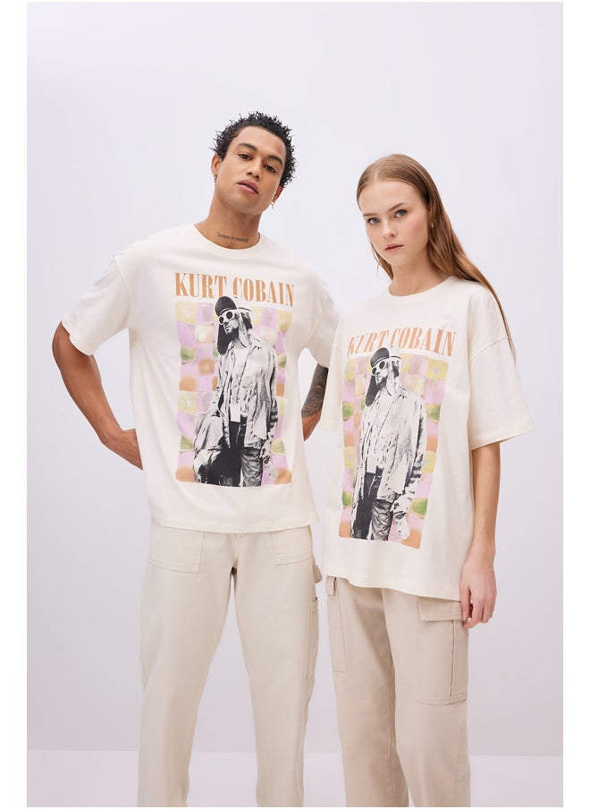 DeFacto - Woman Oversize Fit Crew Neck Knitted Short Sleeve T-Shirt - Image 1