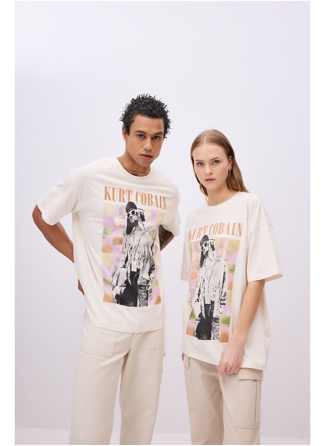 DeFacto - Woman Oversize Fit Crew Neck Knitted Short Sleeve T-Shirt - Image 1