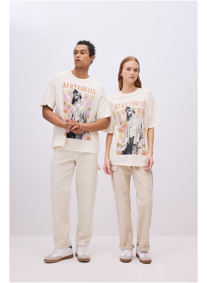DeFacto - Woman Oversize Fit Crew Neck Knitted Short Sleeve T-Shirt - Image 1