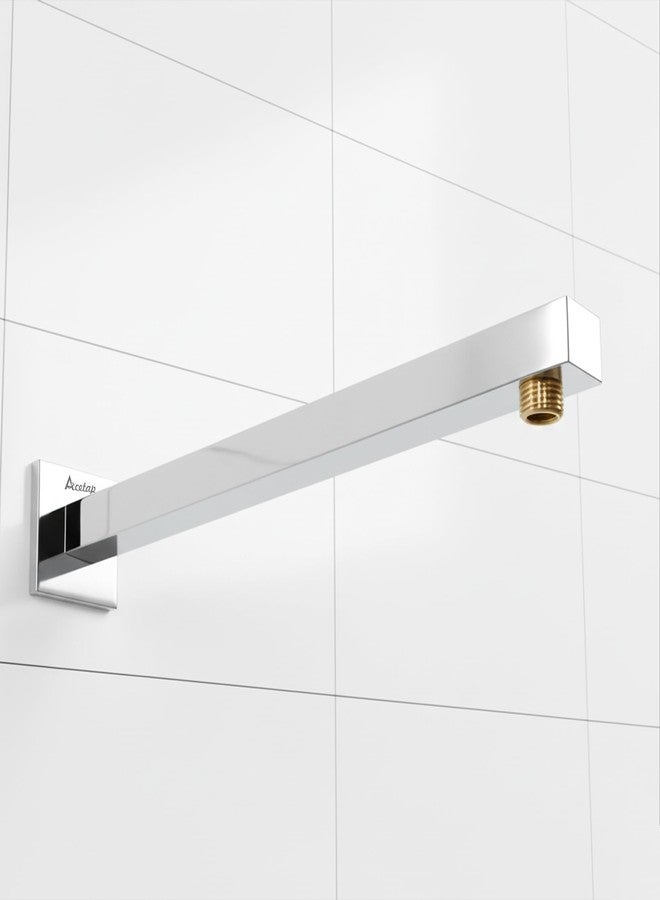 Acetap 24-Inch Stainless Steel Shower Arm for Overhead Shower, Wall Mount, ½-Inch Thread, Chrome Finish (Pack of 1) - Image 1