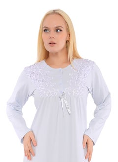 Women's autumn long-sleeved nightgown, big size, distinctive and elegant 🍁🍁 - pzsku/ZD15EDE6016C758EEEED4Z/45/_/1730359211/26cc0ed7-9542-48a2-a6ab-ea0d94d09d49