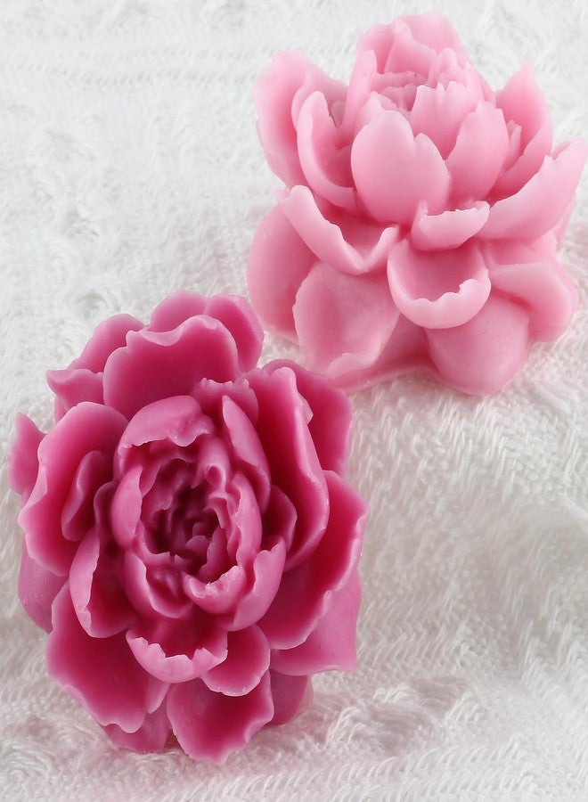 XIAOSHUI Peony Flower Silicone Mold Peony Candle Molds Peony Flower Mold for Candle Making Aromatherapy Gypsum Candles Candle Home Decoration - Image 4