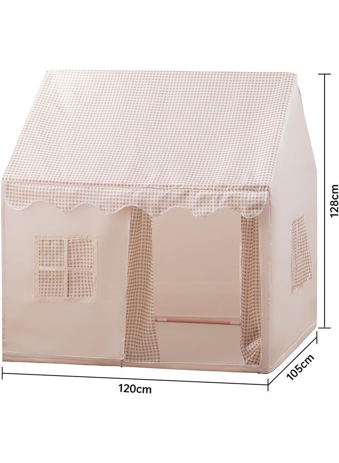 Favarey Large Kids Tent Playhouse Indoor Outdoor Toddler Play Tent with LED Lights, Flags and Ornaments Butterfly, Baby Outdoor Playhouse Princess Castle Tent, Kids Indoor Playroom Toys - Image 4