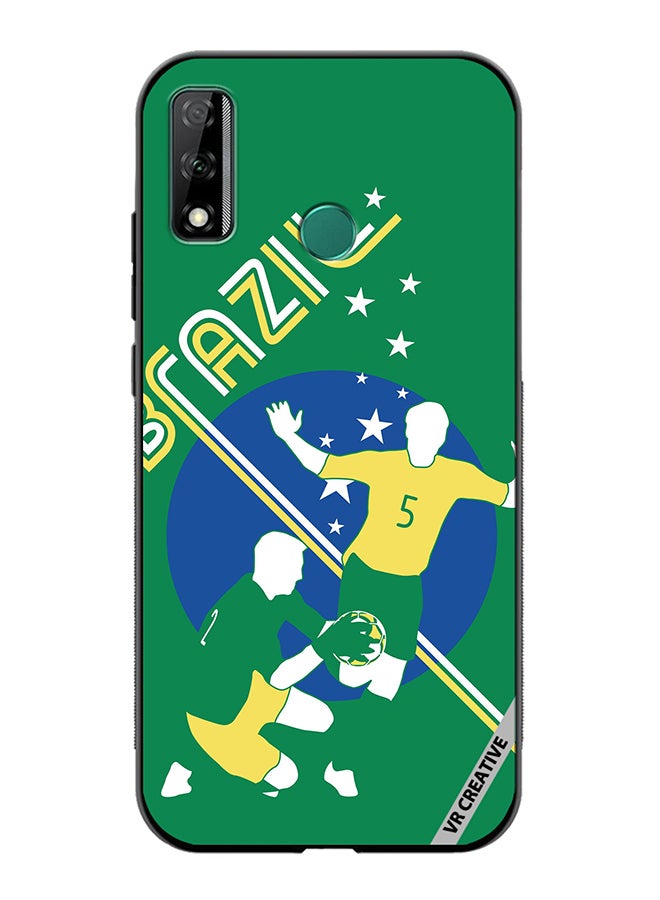 VR CREATIVE Protective Case Cover For Huawei Y8s Brazil Football Soccer Players Design Multicolour - Image 1