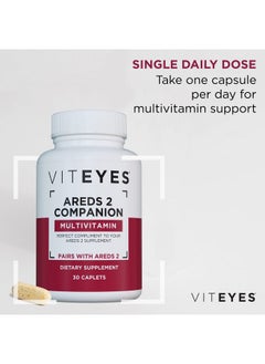 Viteyes Classic Areds 2 Companion Multivitamin Supplement Comprehensive Multivitamin Formula For Areds 2 Users 30 Capsules Companion Caplet  - Image 3