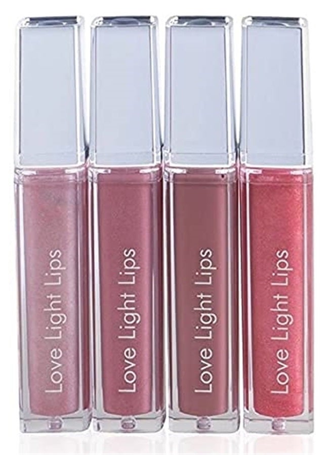 Love Light Lips لمعان شفاه مضيء مع مرآة - 4 ألوان لذيذة |هدية|عطلات|عيد الميلاد|زفاف - Image 4
