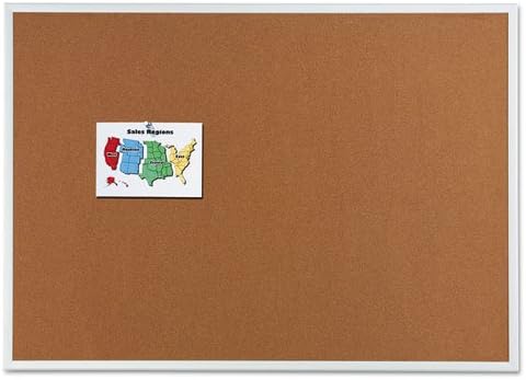 Quartet  Classic Cork Bulletin Board 36x24 Silver Aluminum Frame 2303 DMi EA - Image 1