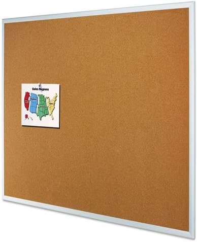 Quartet  Classic Cork Bulletin Board 36x24 Silver Aluminum Frame 2303 DMi EA - Image 2