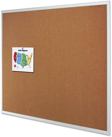 Quartet  Classic Cork Bulletin Board 36x24 Silver Aluminum Frame 2303 DMi EA - Image 4