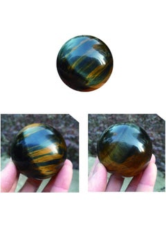 Acxico Acxico 1 pcs Natural Blue Tiger's Eye Jasper Quartz Sphere Crystal Ball Rock Healing 3cm  - Image 1